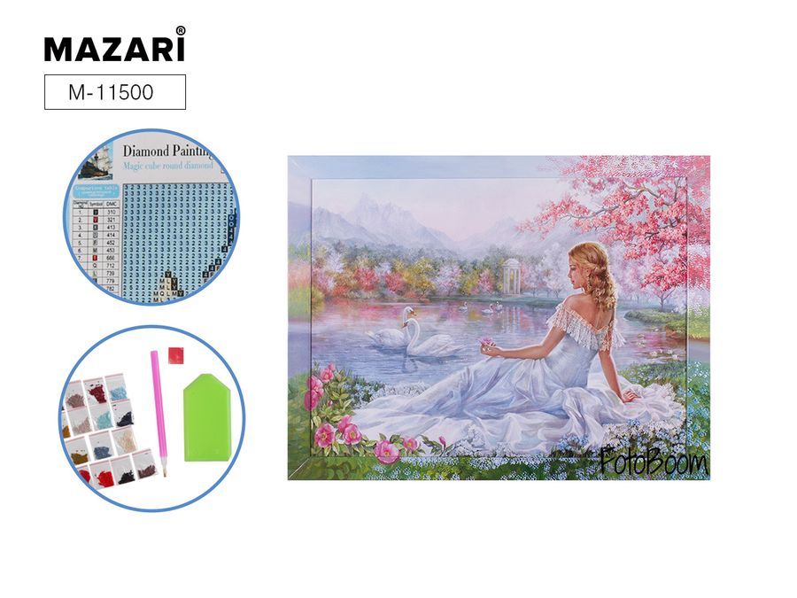 Творч Алмазная мозаика 25*30 Девушка