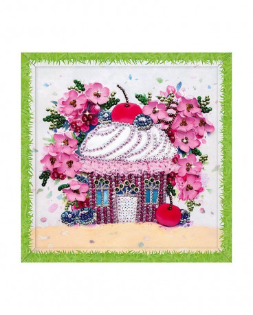Творч Мозаика из пайеток 30*30 Вишневый десерт