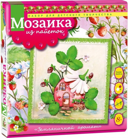 Творч Мозаика из пайеток 30*30 Земляничный аромат