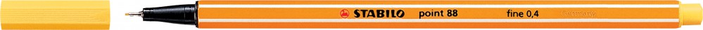 Ручка капиллярная STABILO Point 0.4 желтая