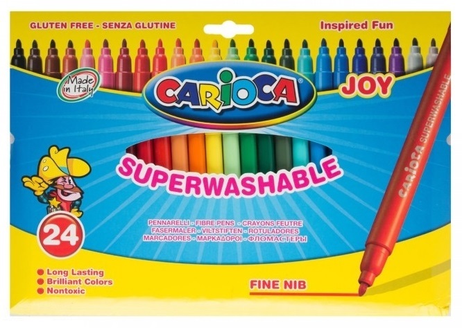 Фломастеры 24 цв Carioca JOY к/к