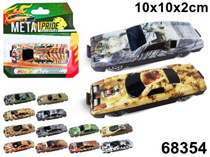 Машина Animal pride животные, 7см, сталь, ассорт.