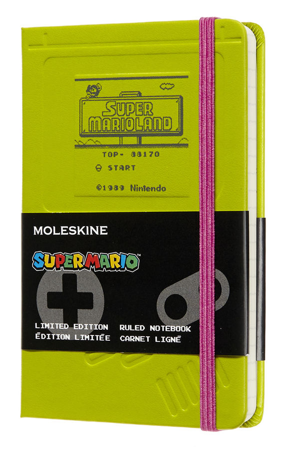 Блокнот А6 192л Moleskine лин Limited Edition Super Mario зеленый