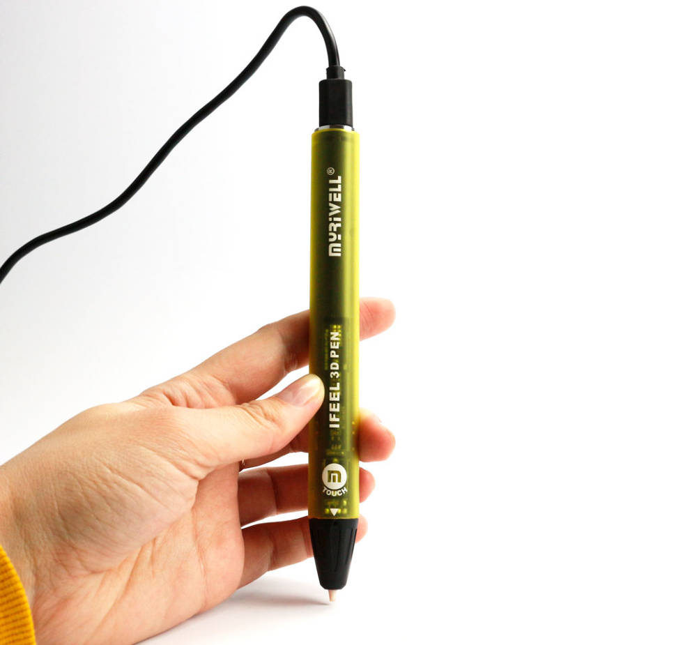 Творч Набор 3D Ручка Myriwell PCL Stereo сенсорные кнопки, батарея желтая