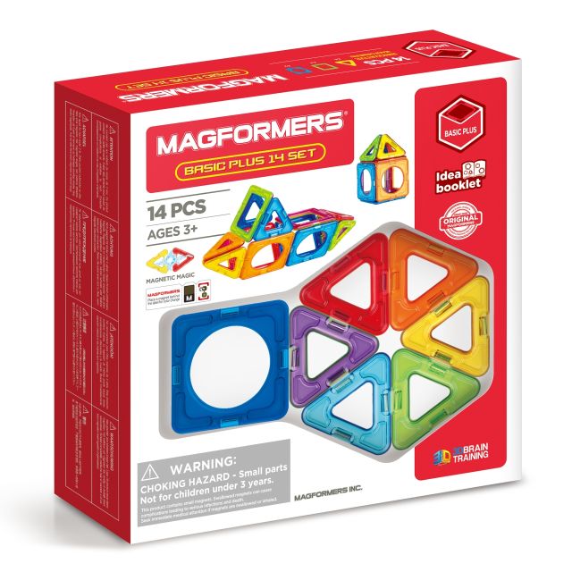 Конструктор магнитный Магформерс Basic Plus 14 дет.