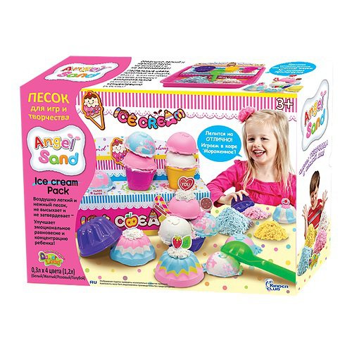 Творч Масса д/лепки ANGEL SAND Мороженое