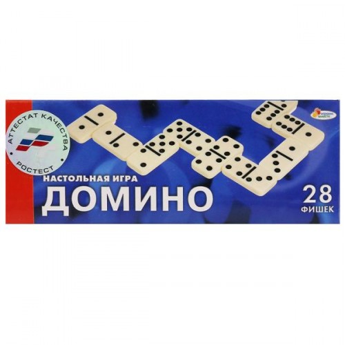 Игра Домино классическое в дерев.упаковке