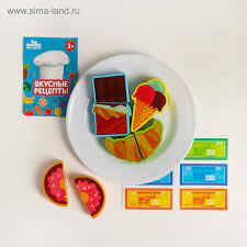 набор Продукты на липучке Сладости на тарелке