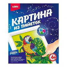 Творч Картина из пайеток Попугай