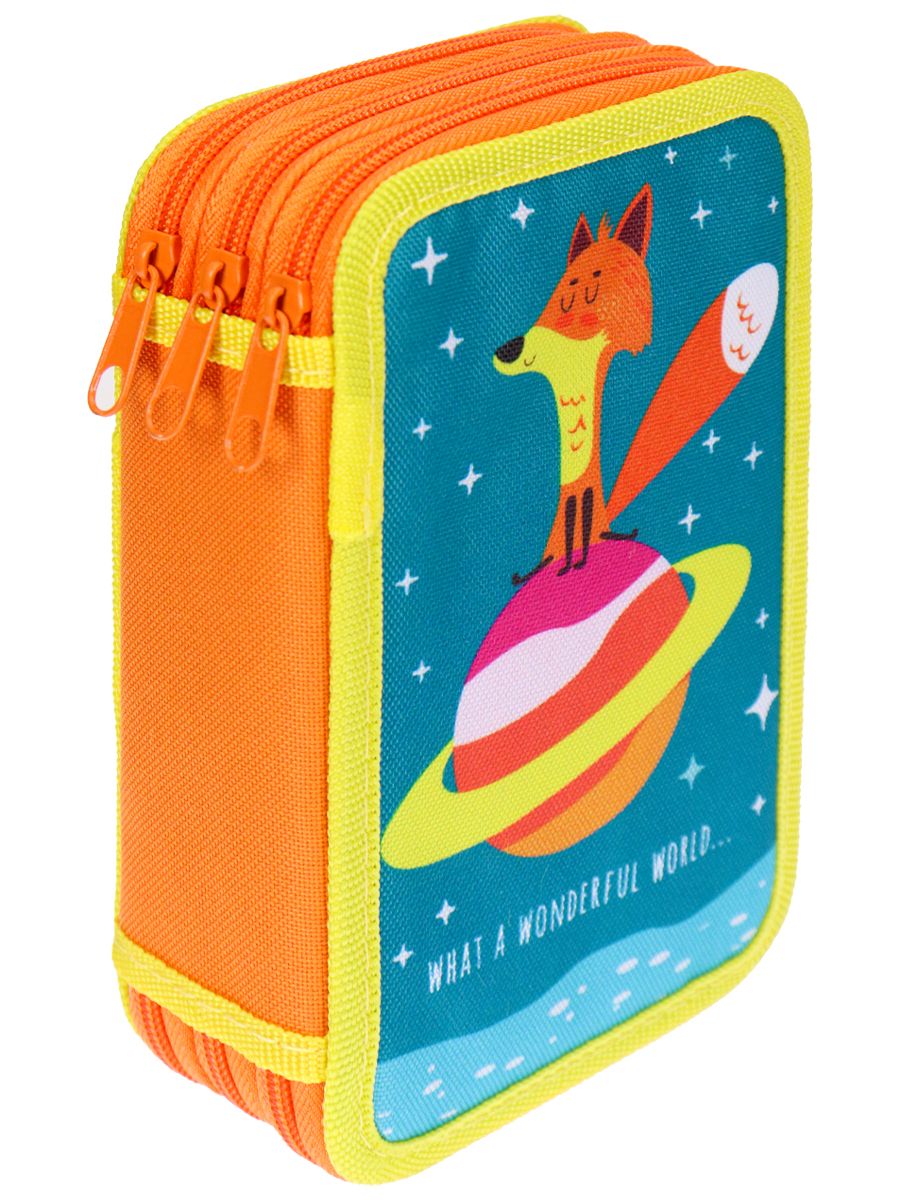 Пенал 3 отд пуст Милая лисичка-2