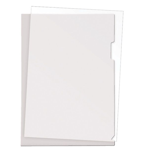 Папка-уголок 1 отд А4 прозр 180мк