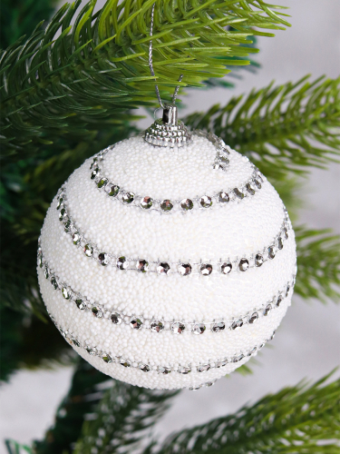 НГ Шары 3шт/уп 8см пластик Необыкновенные