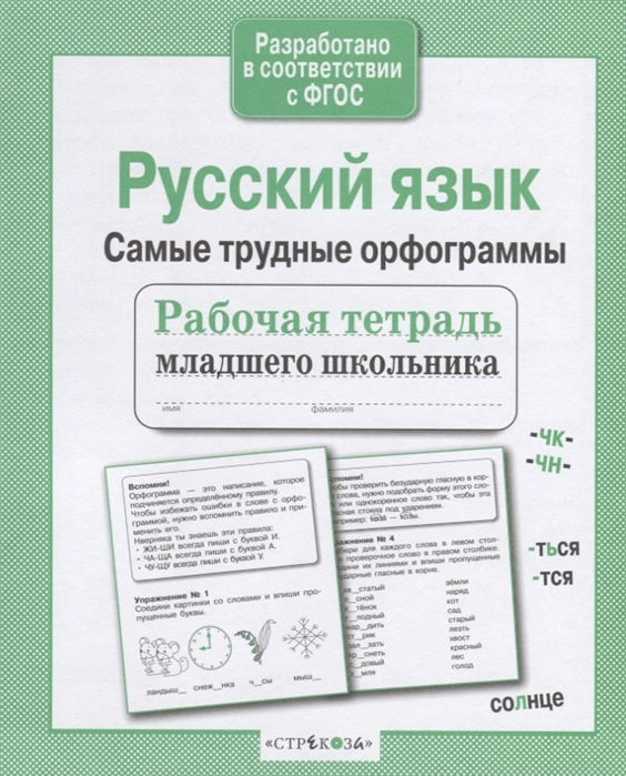 Русский язык. Самые трудные орфограммы (2 вида)