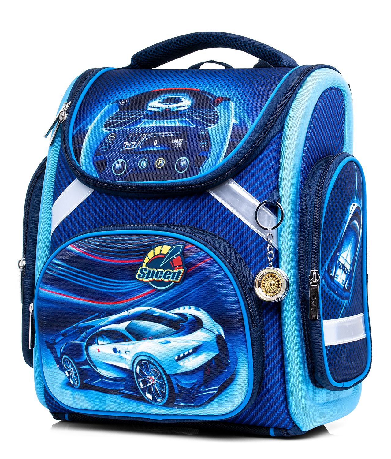 Ранец Hatber Speed car синий