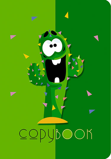 Тетрадь А5 40л кл Веселый кактус (евроформат)