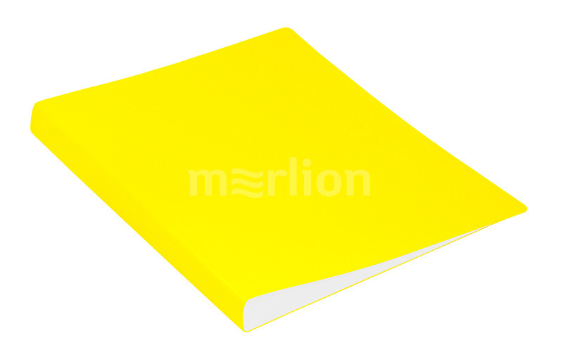 Папка-файл А4 20л Бюрократ Double Neon желтый 0,7мм