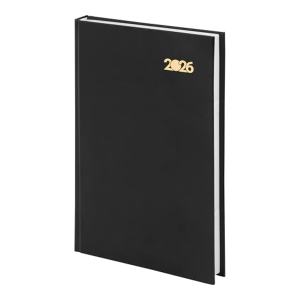 Ежедневник А5 2026г Leader Черный