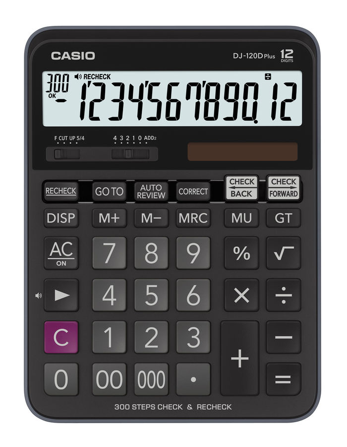 Калькулятор 12 разр. Casio настольный черный