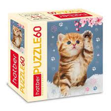 Пазл 60 Котенок с цветком