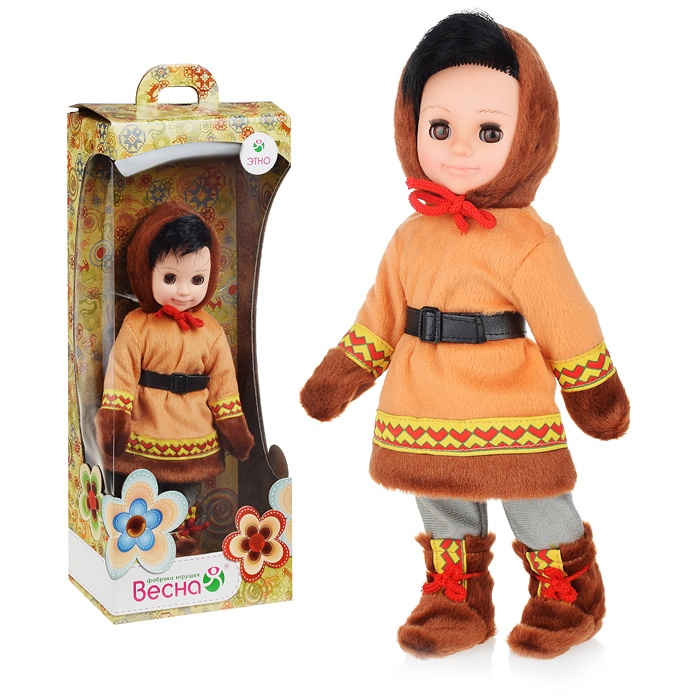 Кукла Мальчик в костюме народов Севера 30см