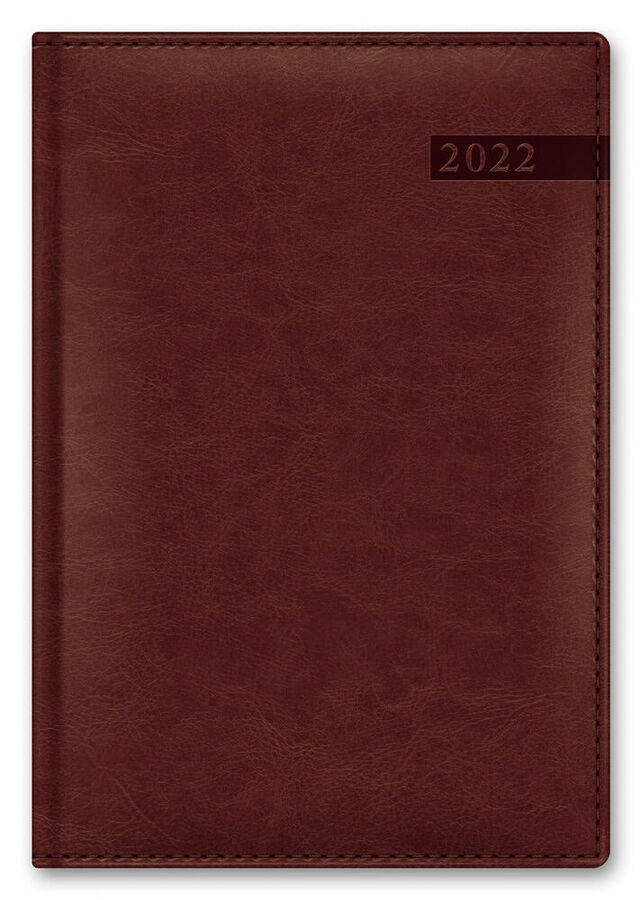 Ежедневник А5 2022г Sarif Image коричневый