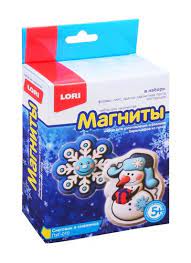 Творч Магниты из гипса Снеговик и снежинка