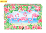 Сувенир Шкатулка Фламинго 13,5х20х6 бум на пуговке