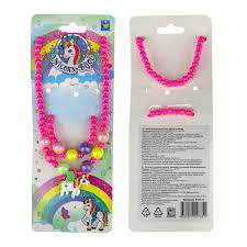 Набор украшений Unicorn Bijou 2 предм. роз.бусы Единорог, браслет