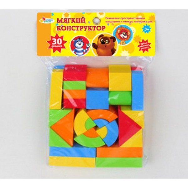 Конструктор мягкий Союзмультфильм 30 дет.