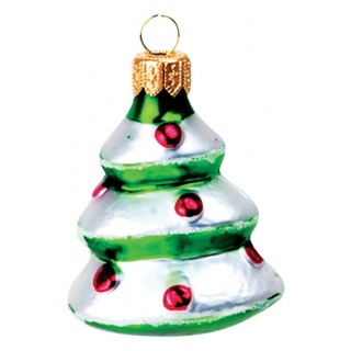 НГ Шар фигур 1шт стекло 5см Ёлка мини