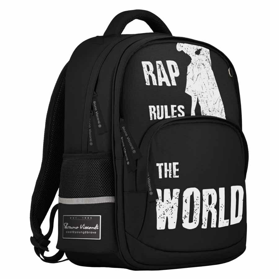 Рюкзак эргономич. BV Rap Rules The World черный