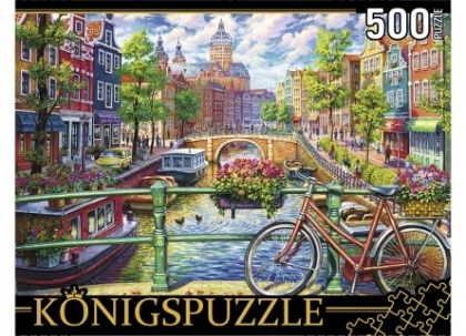 Пазл 500 Konigspuzzle Канал в Амстердаме