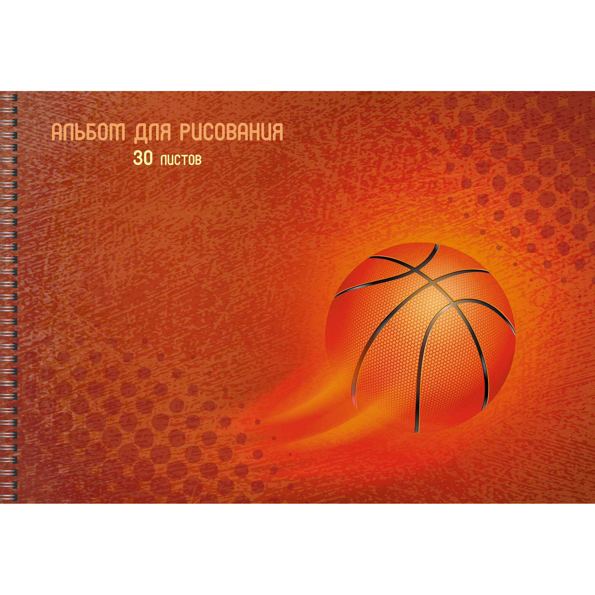 Альбом д/рис 30л спир Basketball 110гр