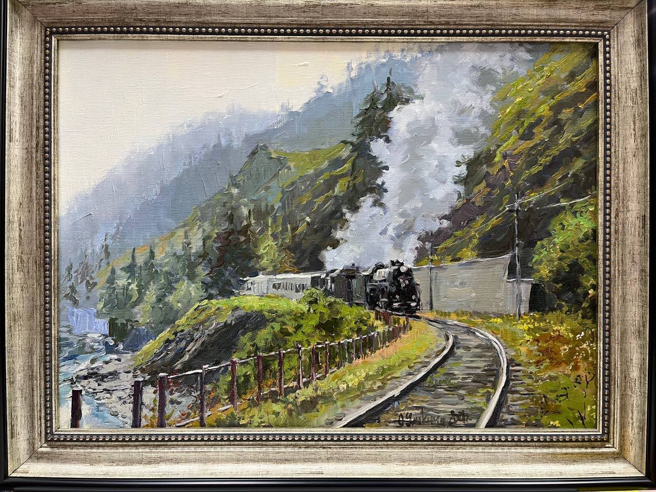 Картина "Кругобайкальская" (Поезд)