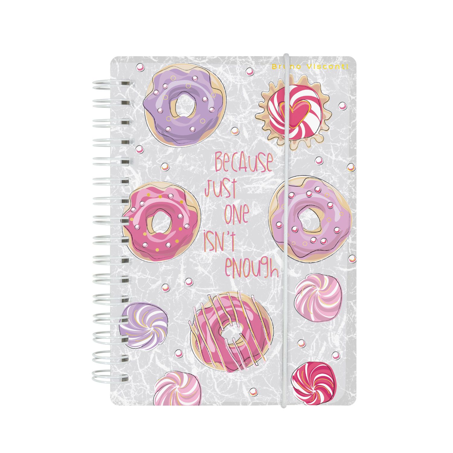 Зап. книжка А6+ 80л спир кл BV Cute journal Сладкое настроение. Пончики