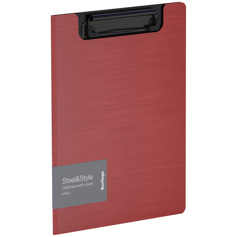 Папка-планшет А5+ двойной Berlingo Steel&Style красная 1800мк