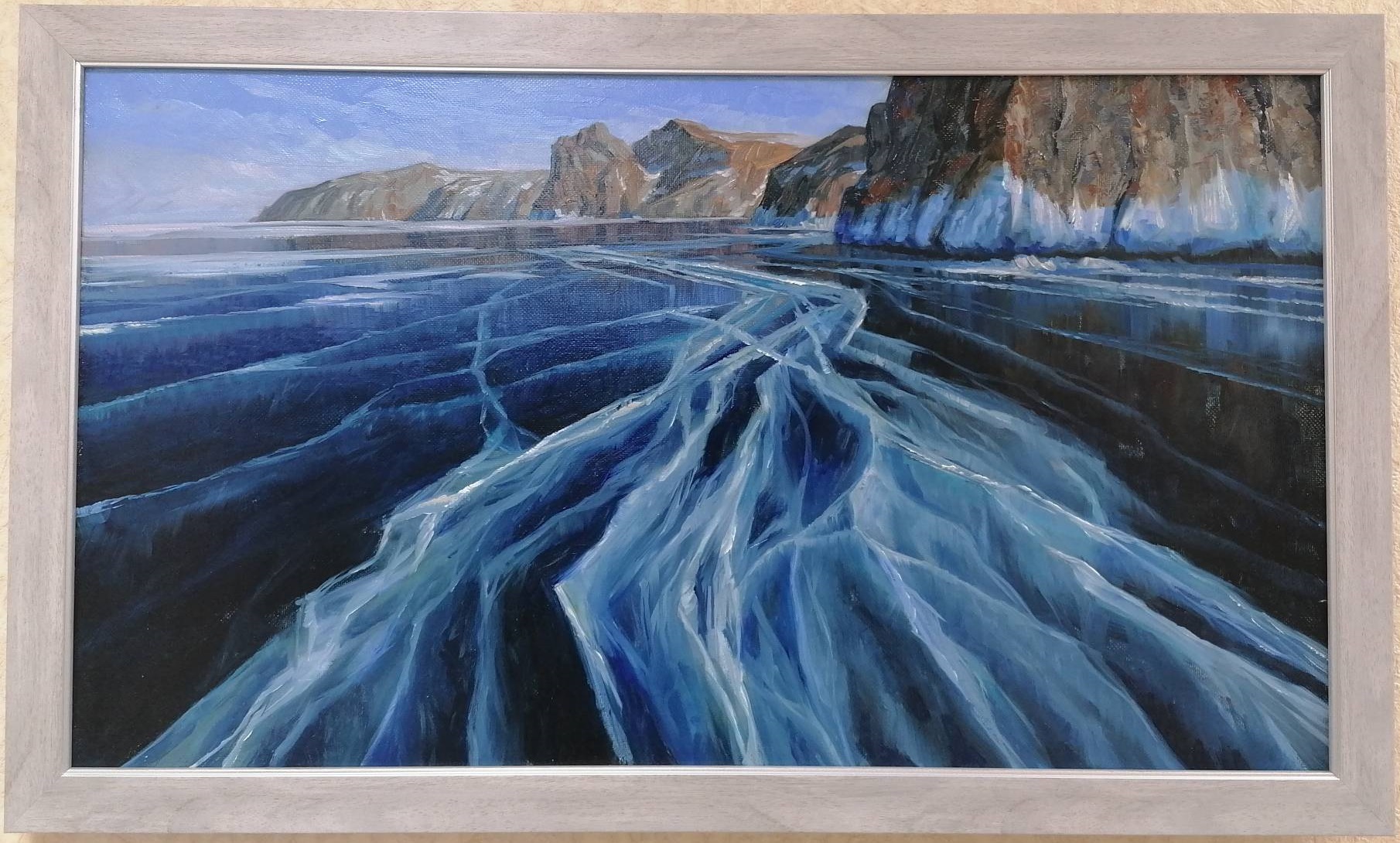 Картина "Ледяные узоры Байкала"