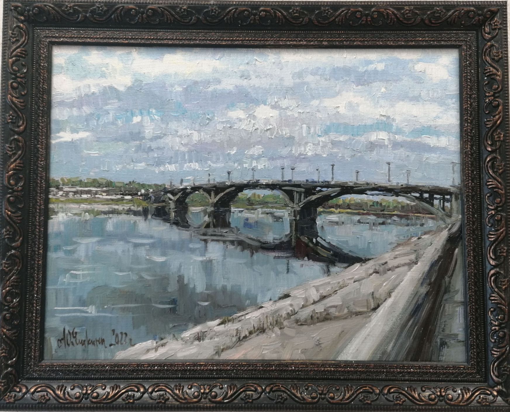 Картина "Набережная мост"