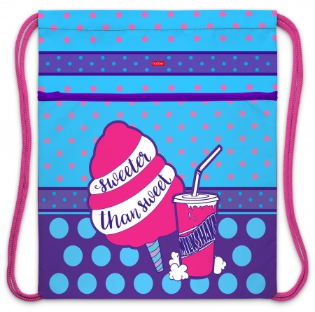 Мешок д/обуви Hatber Sweets с карманом на молнии