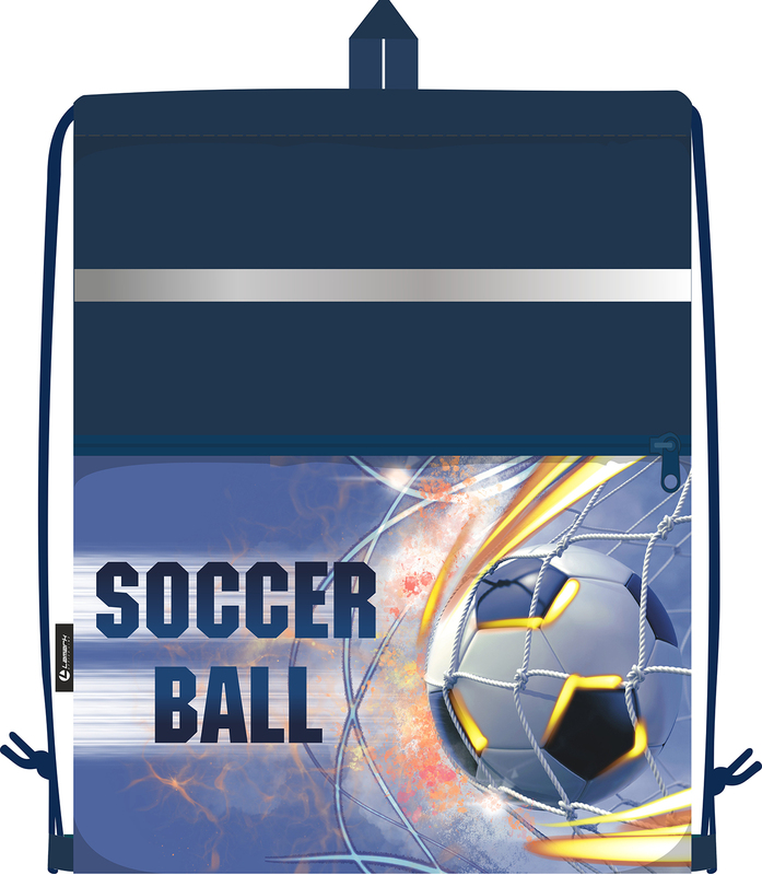 Мешок д/обуви Lamark Soccer Ball + карман, петля