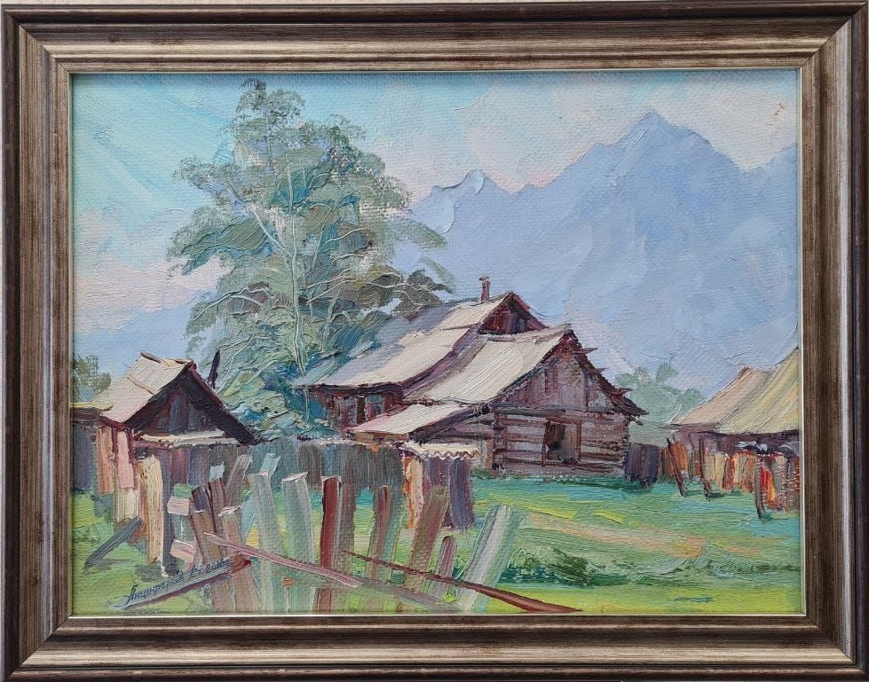 Картина "Горная деревня"