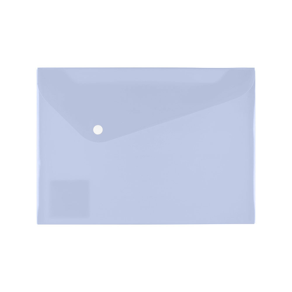 Папка-конверт А5 однотон васильковый 180мк пастель