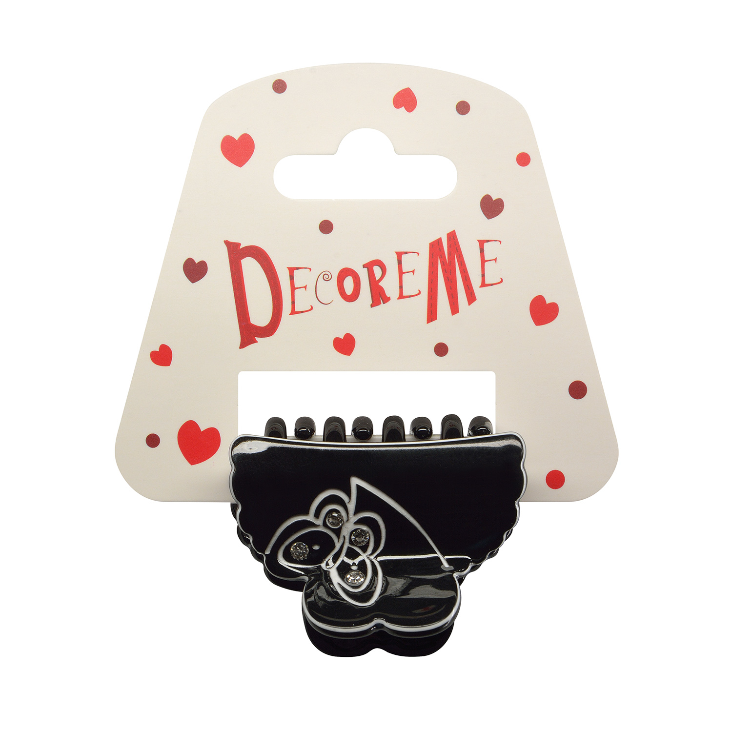 Заколка-краб для волос 1шт/уп 4см 5 видов (лепестки)