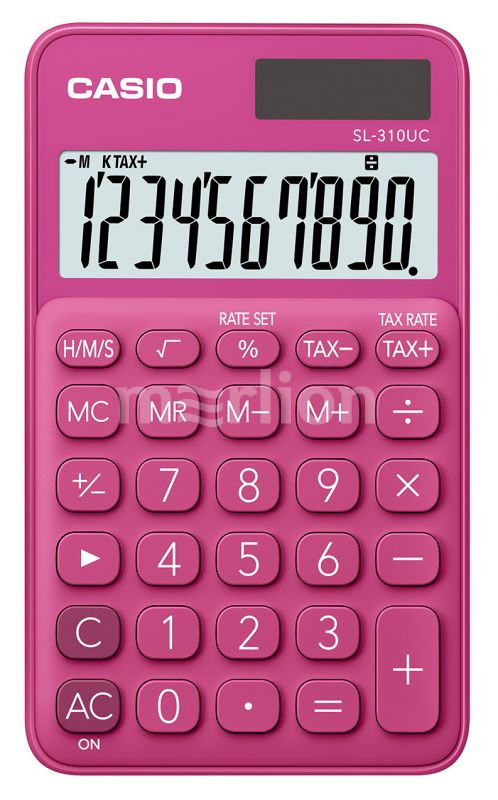 Калькулятор 10 разр. Casio карманный красный