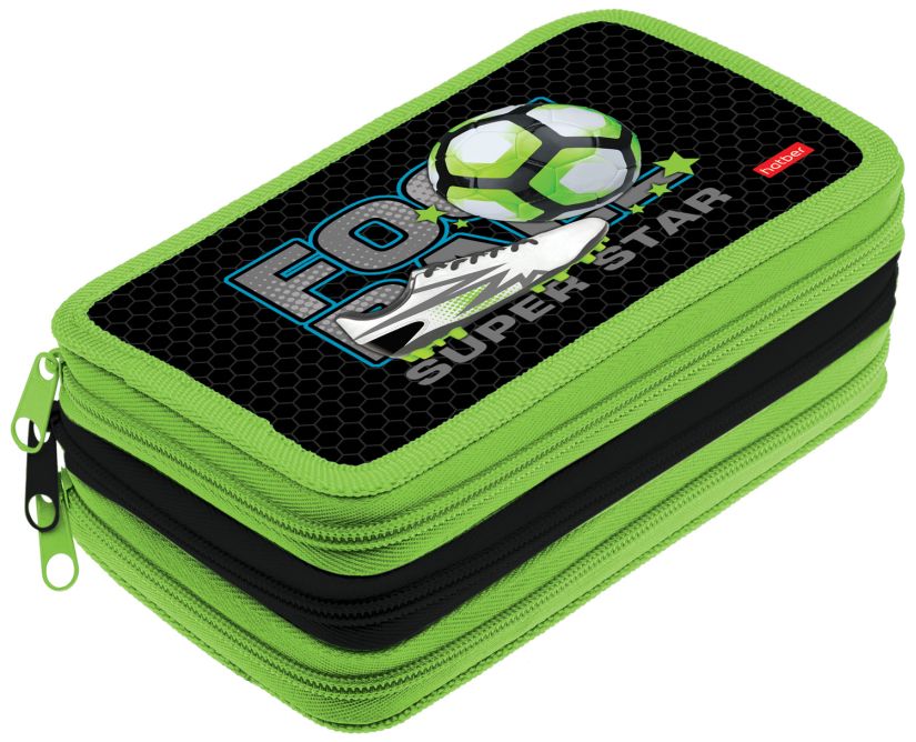 Пенал 3 отд пуст Hatber Super star football