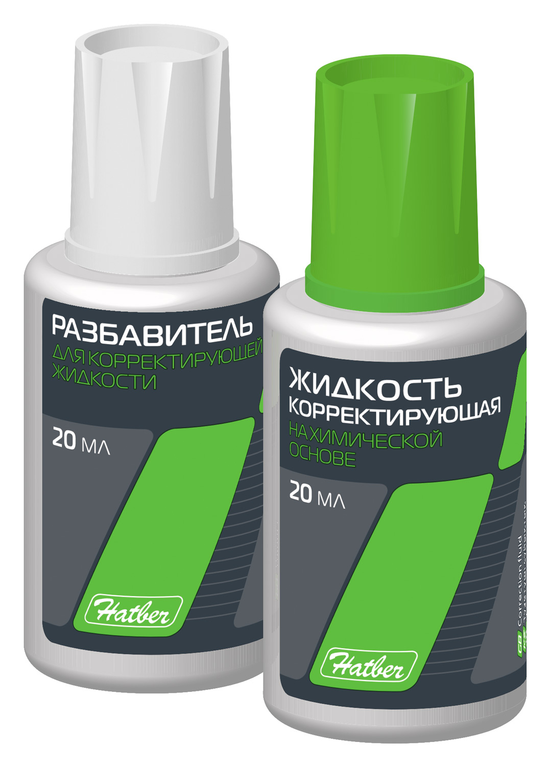 Штрих 20мл + разбавитель Hatber на химической основе 20мл c кисточкой