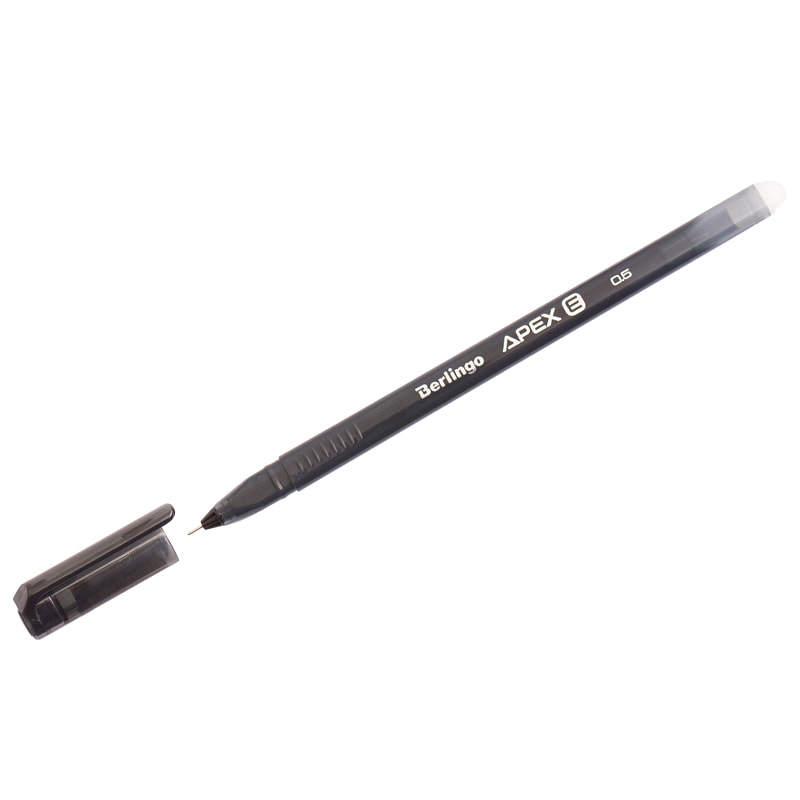 Ручка гелевая Пиши-стирай черная Berlingo 0,5мм трехгранная