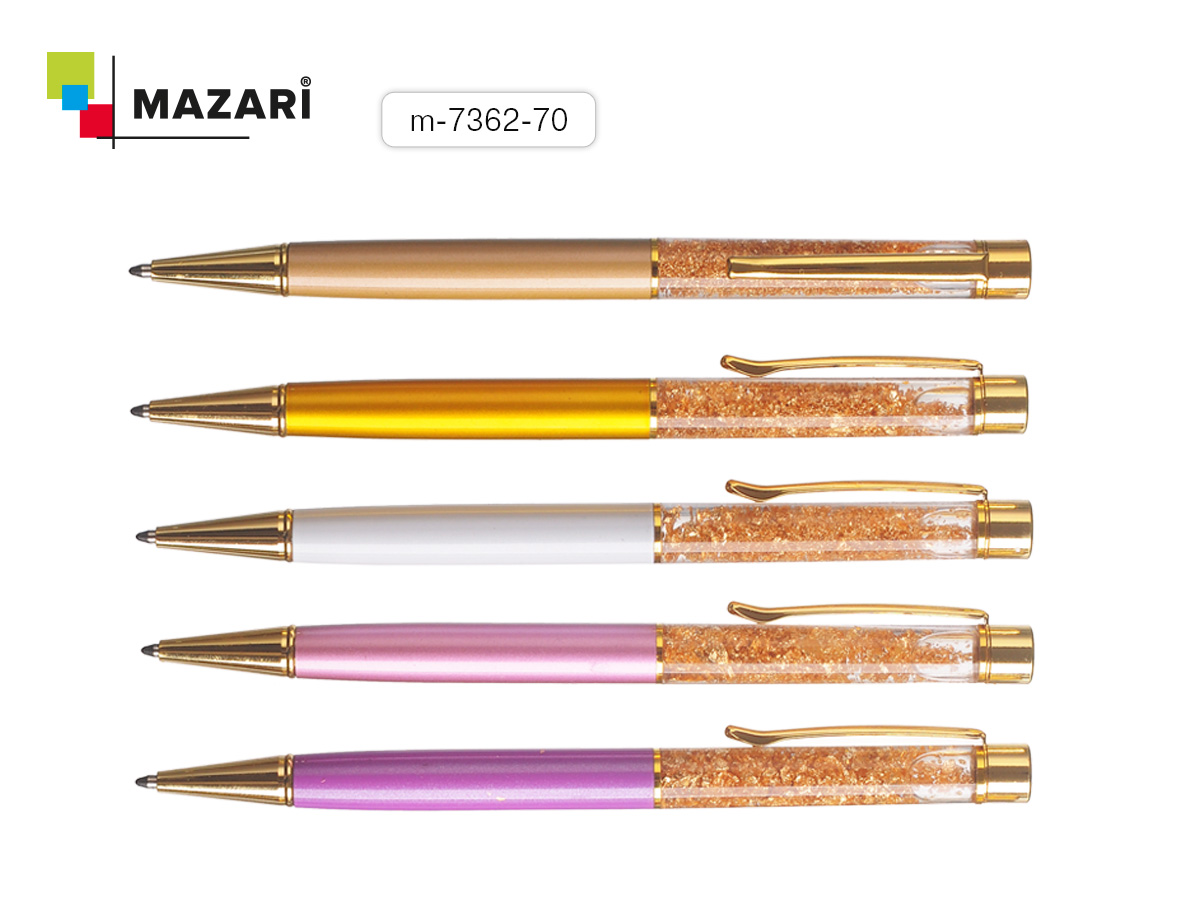 Ручка шариковая синяя Mazari Tual 0.7мм