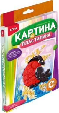 Творч Картина из пластилина Снегирь