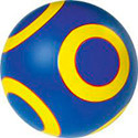 Мяч 100мм Классика, Планеты, Полосатики ассорти (крестики нолики, наш мяч, ободок)